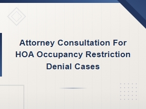 Options After Hoa Occupancy Restriction Denial