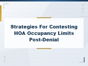 Hoa Occupancy Limit Denied? Here Are Your Next Steps